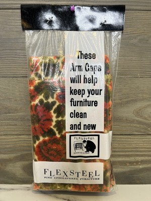 Vintage Flexsteel Fine Upholstered Furniture Arm Caps 1960 s-1970 s New In Pkg