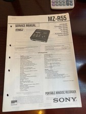 SONY MZR55 MZ-R55 MINIDISC RECORDER Service Manual FROM USA ORIGINAL  391 4816