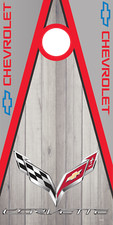 Corn Hole Board Wrap - Corvette Cornhole Skin D2