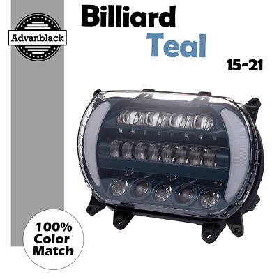 Billiard Teal ''ATTACK'' LED Headlight For FLTR Harley Road Glide 2015-2021