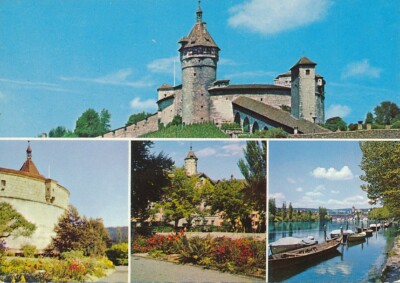 alte AK Schaffhausen Munot 4 Ansichten ungelaufen Ansichtskarte E3283c