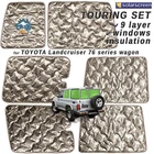 SOLARscreen rear windows cover for Toyota 76 series Wagon 4x4 - 9 layer AUS Made