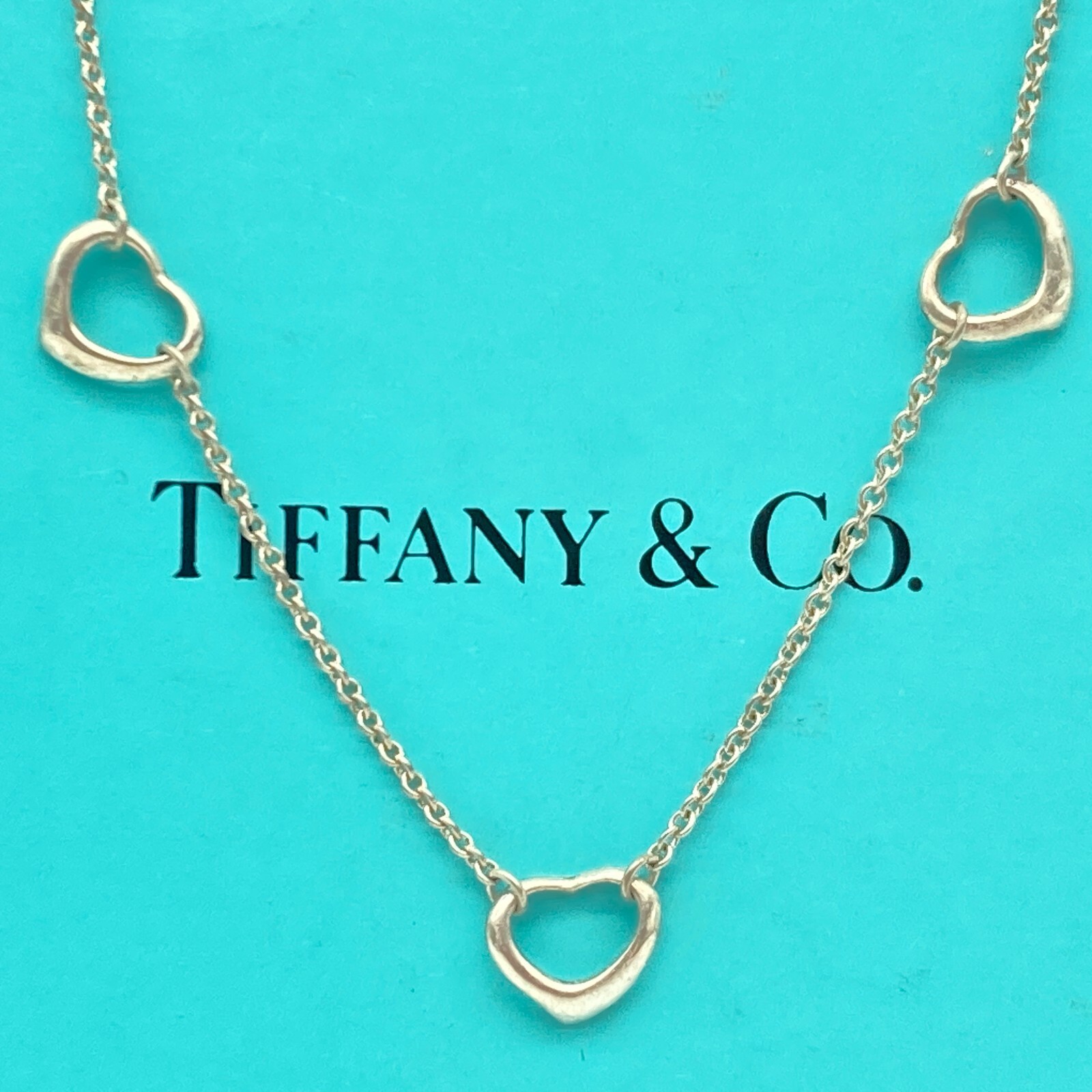TIFFANY CO ELSA PERETTI OPEN HEART NECKLACE