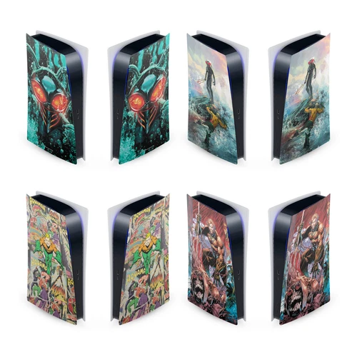 AQUAMAN DC COMICS COMIC BOOK COVER VINYL SKIN SONY PS5 DIGITAL EDITION CONSOLE