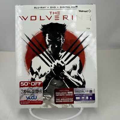 The Wolverine Blu-ray DVD Digital HD Movie 2 Disc Set w/ Slipcover SEALED