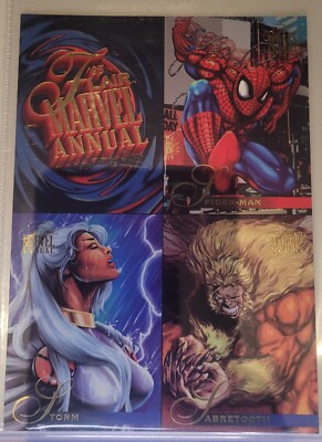 1995 Flair Marvel Annual - Promo Sheet - XL / Jumbo Card - Uncut - Near Mint