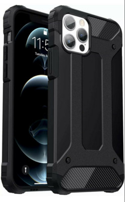 Amwanan Strong Guard Shockproof Apple iPhone 12 case, Black