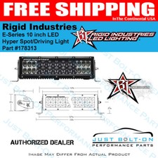 Rigid Industries E-series 10 Inch Hyper Spot Driving Led Light Bar - 178313 Rigid Industries E-series 10 Inch Hyper Spot Driving Led Light Bar - 178313