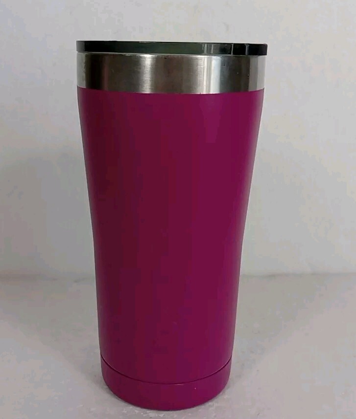 Ozark Trail Pink 20oz Double Wall Vacuum Sealed Tumbler Coffee Read Description