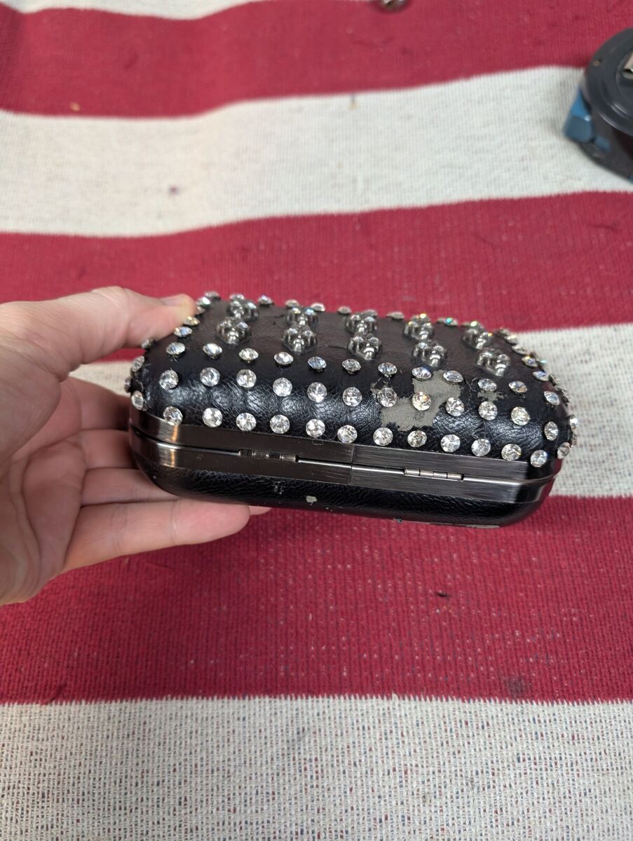 Akira Black Rocky Brass Skulll Knuckles Clutch Bag | eBay Akira Black Rocky Brass Skulll Knuckles Clutch Bag | eBay