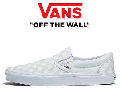 Vans ASHER ACTIVE Damen-Sneaker Slipper Turnschuhe CHECKERBOARD WHITE UK3