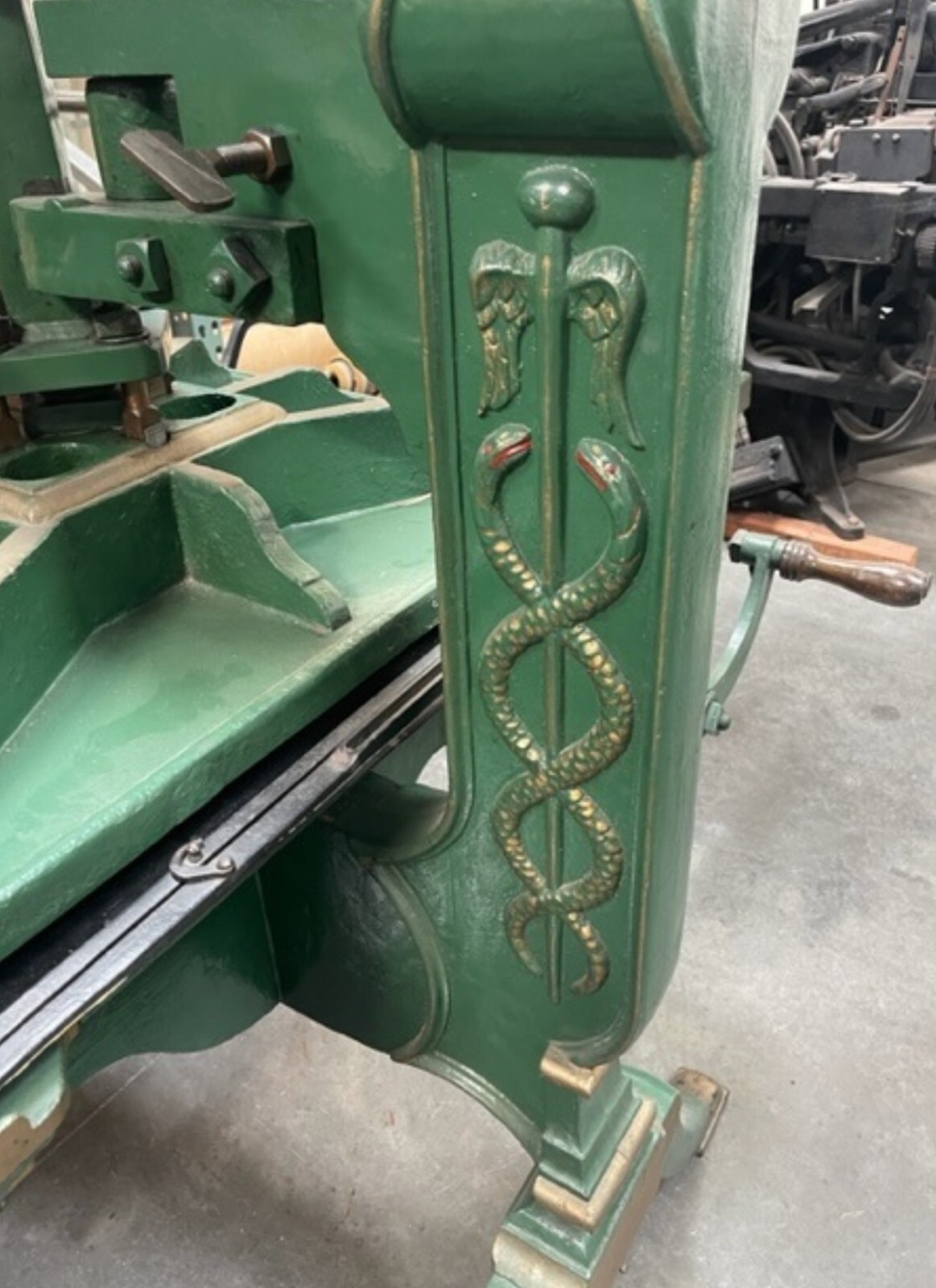 Antique Columbian Printing Press F. Mooney Circa 1842 in excellent