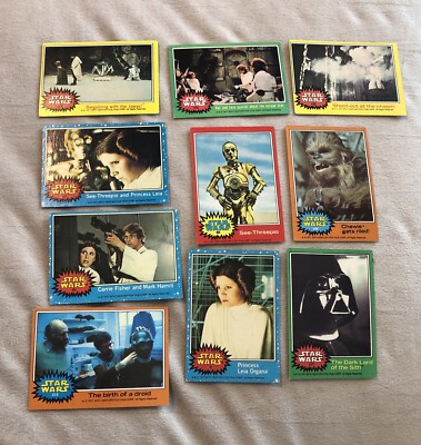 1977 Star Wars Topps Trading Cards Mix Lot of All 5 Series ~10 Card Lot! More  