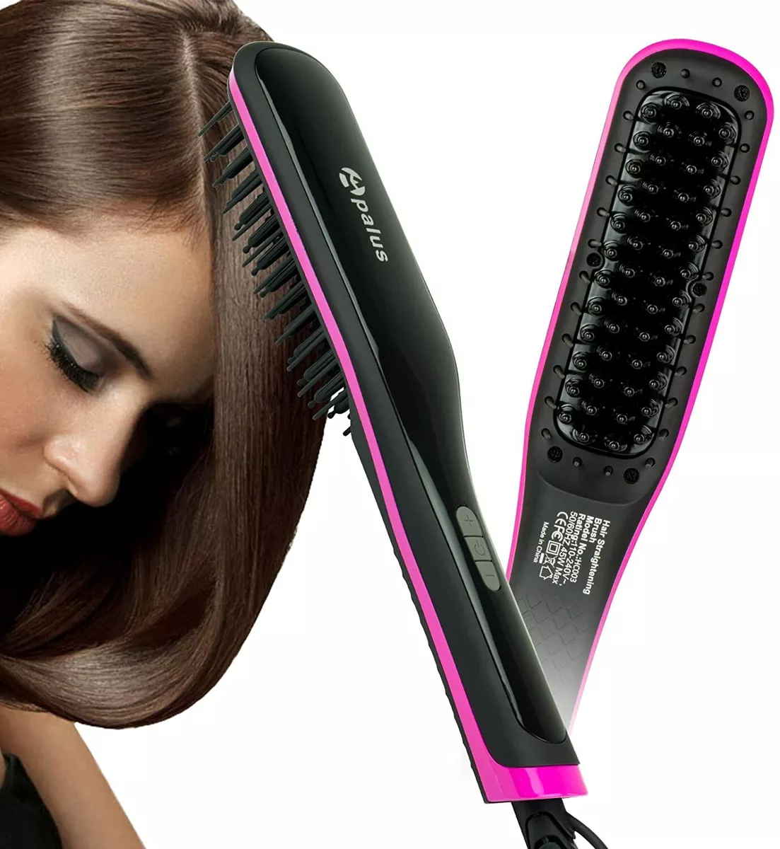Apalus Hair Straightening Brush Ceramic Hair Straightener