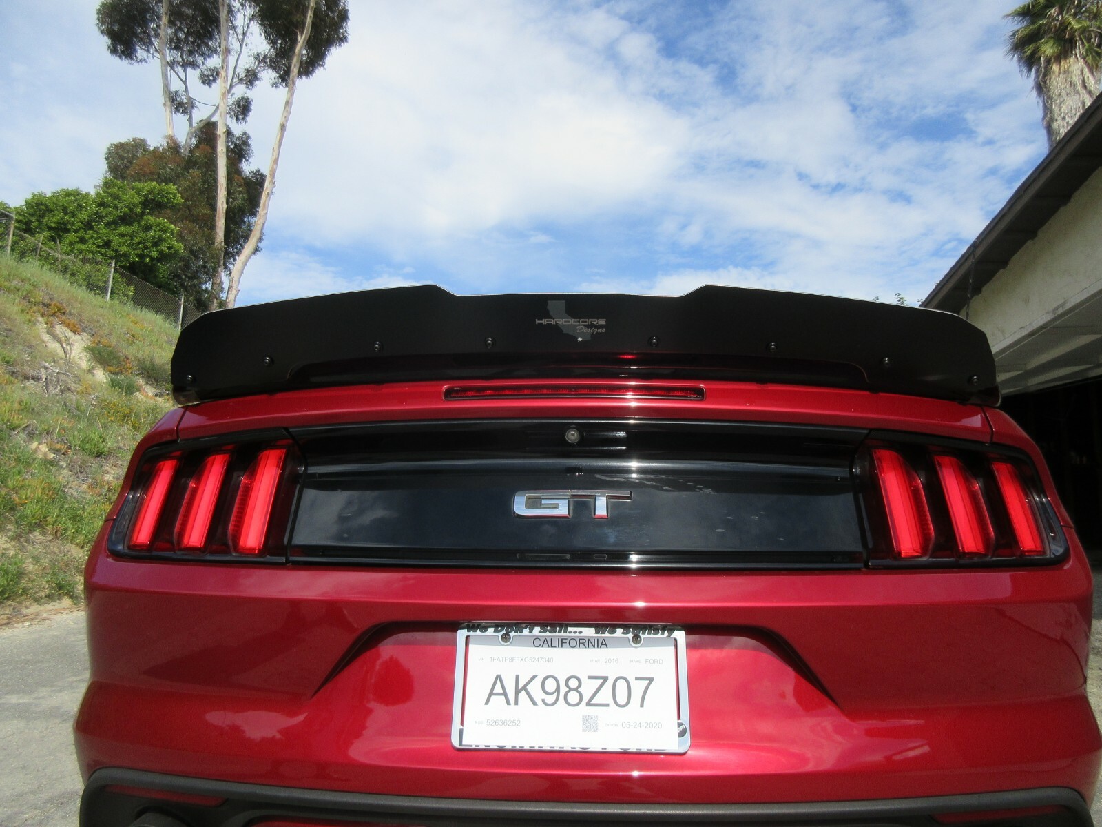 FORD GT350 HARDCORE TALL WICKER BILL 2015-22 Made in USA!