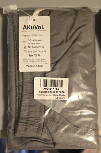 Pantalones cortos de senderismo AKuVoL para hombre talla 36 verde oliva - Imagen 2 de 2
