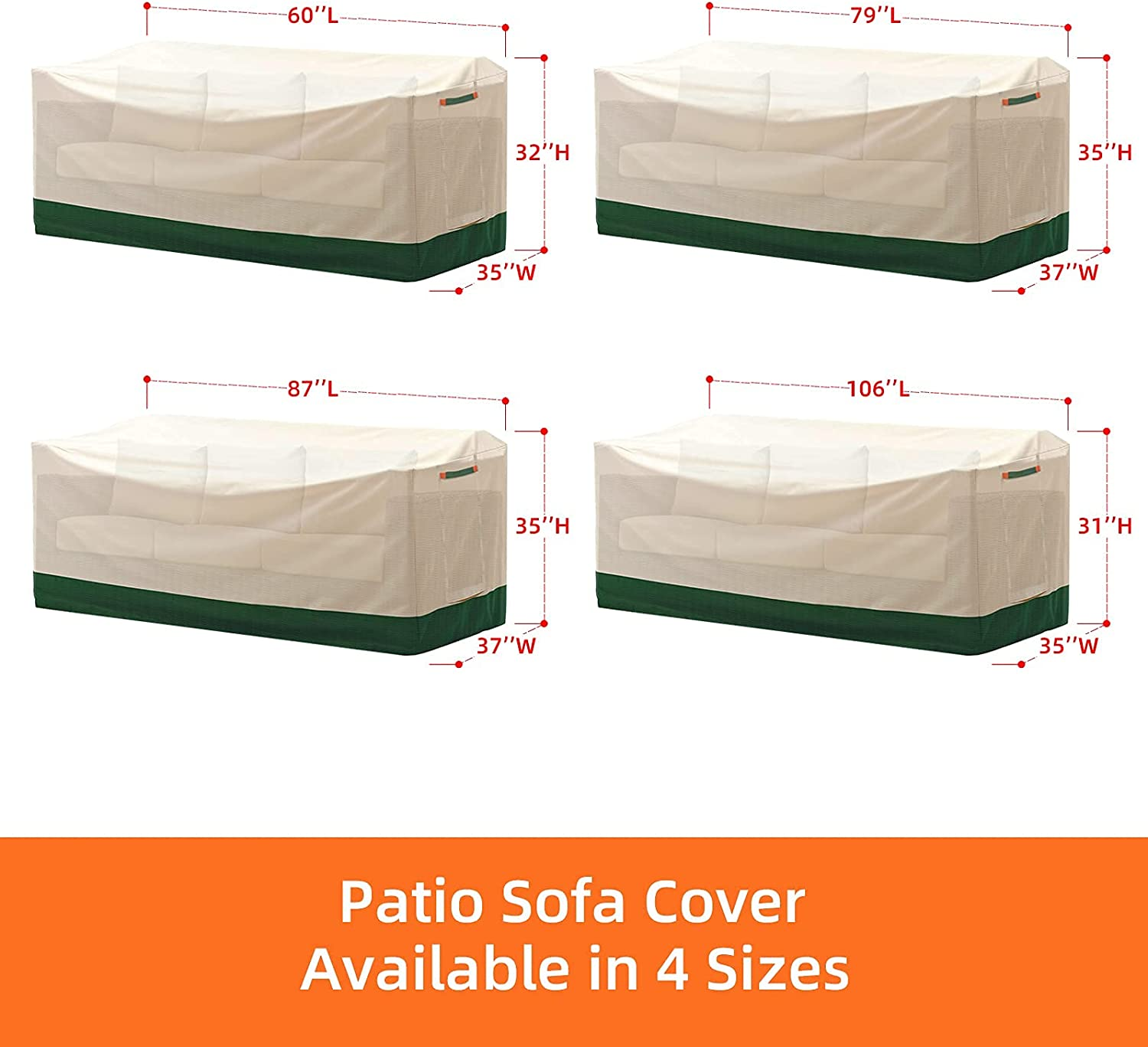 Outdoor Couch Cover Patio Furniture Covers Waterproof Outdoor Sofa