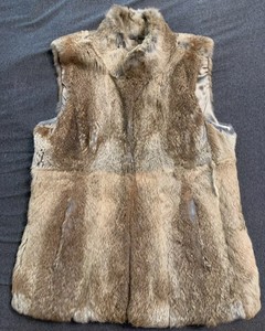 michael kors rabbit fur vest