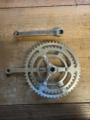ビンテージ フランスNERVAR社製 コッタードクランク Vintage Nervar Cottered Pin Crank Set 52/42 T 172.5 9/16s
