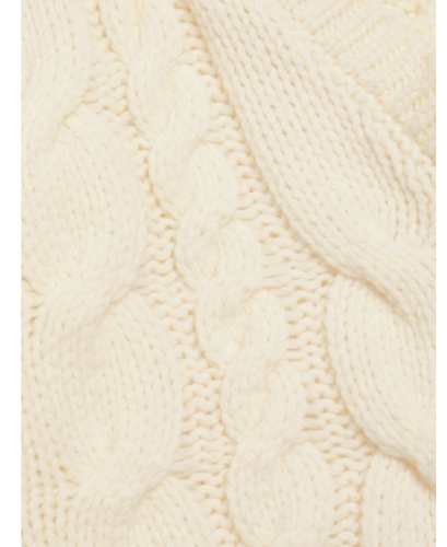 FRAME IvoryOffWhite Cable Knit V-NeckCroppedLongSleevePullover Sweater Sz XS$429 - Picture 14 of 22