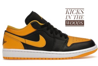 AIR JORDAN LOW YELLOW OCHRE Schwarz Ocker 44,5 45 45,5 46