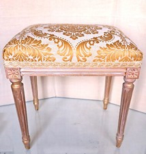 Tabouret de piano XIX de style Empire rénové prêt à être utilisé