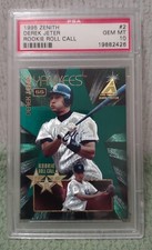 1995 ZENITH JETER  #2  ROOKIE ROLL CALL. PSA GEM MINT 10.  2/18.  RC  HOF 