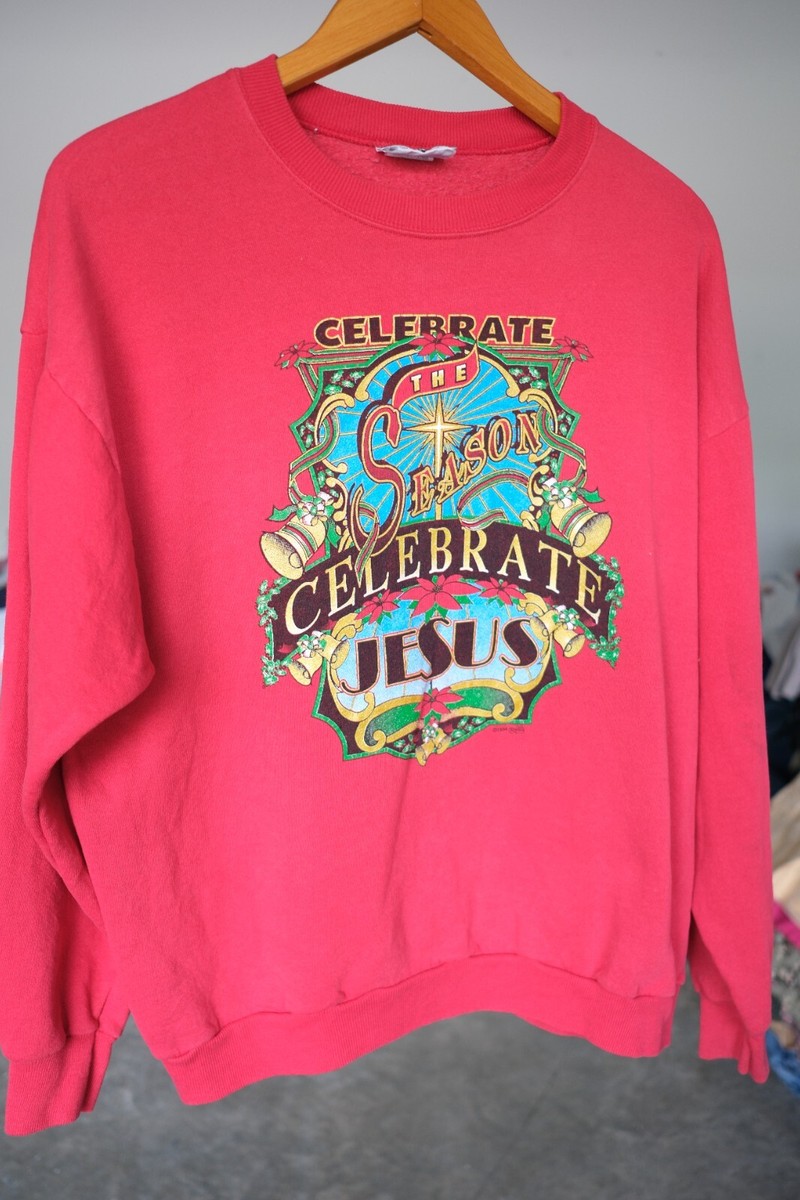 Vintage Lee 1994 Red Pullover Long Sleeve Sweatshirt Celebrate