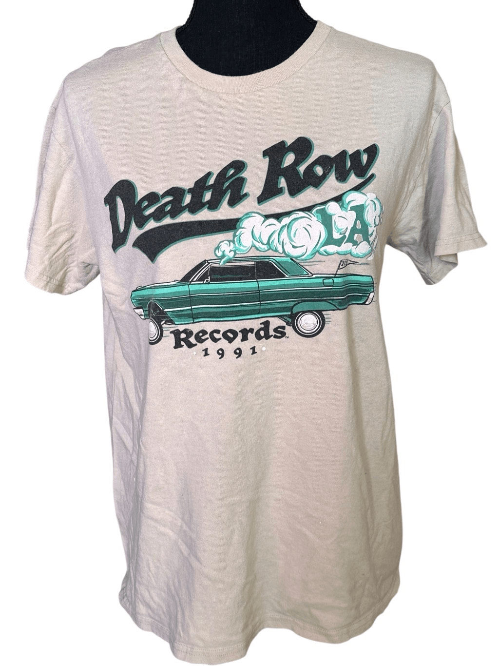 FILA T shirt grafica manica corta Ripple Junction Death Row Records taglia media