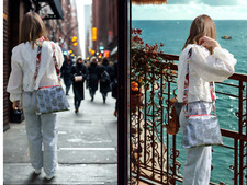 Sac À Main Simili Cuir tête de mort argenté bandoulière réglable 