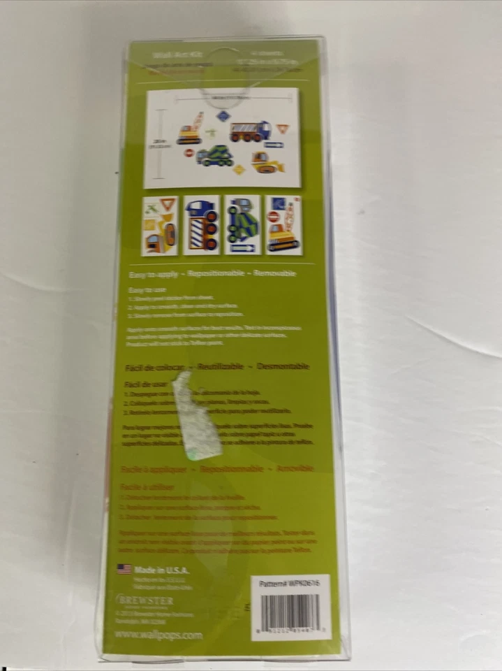 Wall Pops Construction Zone Decals - Preowned Excellent Condition  Wall Art Kit - Image 3 of 4