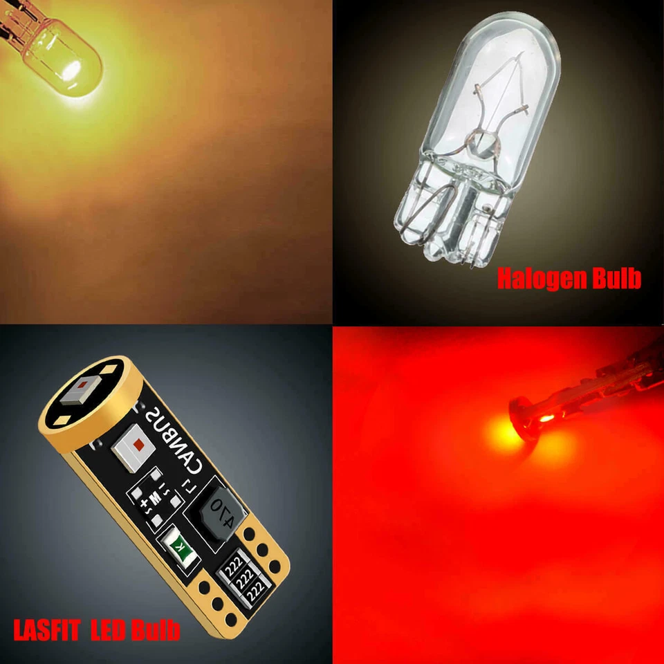 Bombillas traseras interiores LED T10 para Toyota RAV4 2013-2018 6000K rojas sin errores Foto 2 de 4