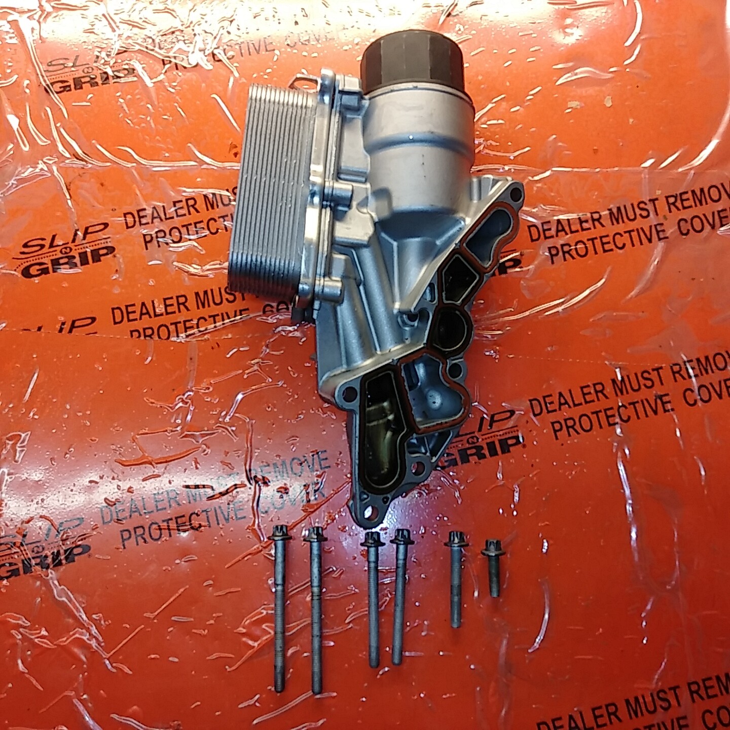 Oil Filter Housing Assembly With Mount Bolts Mercedes M272 V-6 