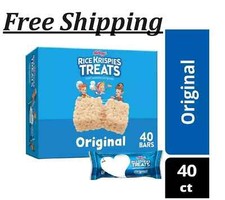 Rice Krispies Treats Original Chewy Crispy Marshmallow Squares, 31.2 oz, 40 Ct