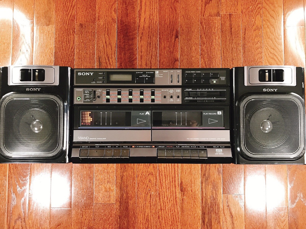 Sony CFS-W500 Boombox, Vintage, Cassette, Tape, Radio, For Parts