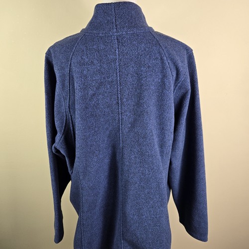 Athleta Womens Sweatshirt 3X Plus Size Blue Stroll Fleece Full Zip Up - Picture 13 of 15