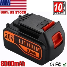 8.0Ah 20Volt LB2X4020 Battery FOR Black and Decker 20V MAX Lithium LBXR20 LBX20