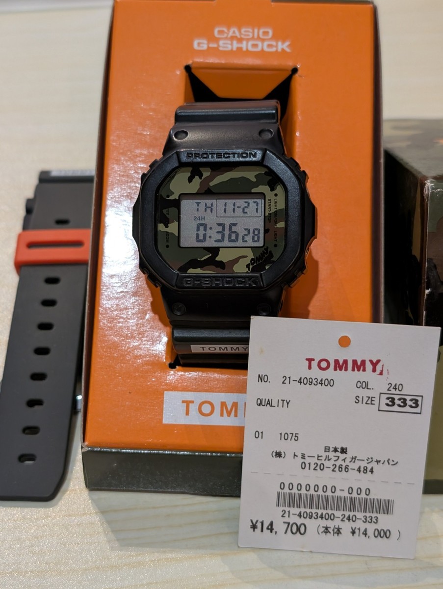 G-SHOCK × Tommy Hilfiger DW-5600VT + Extra Band Vintage 