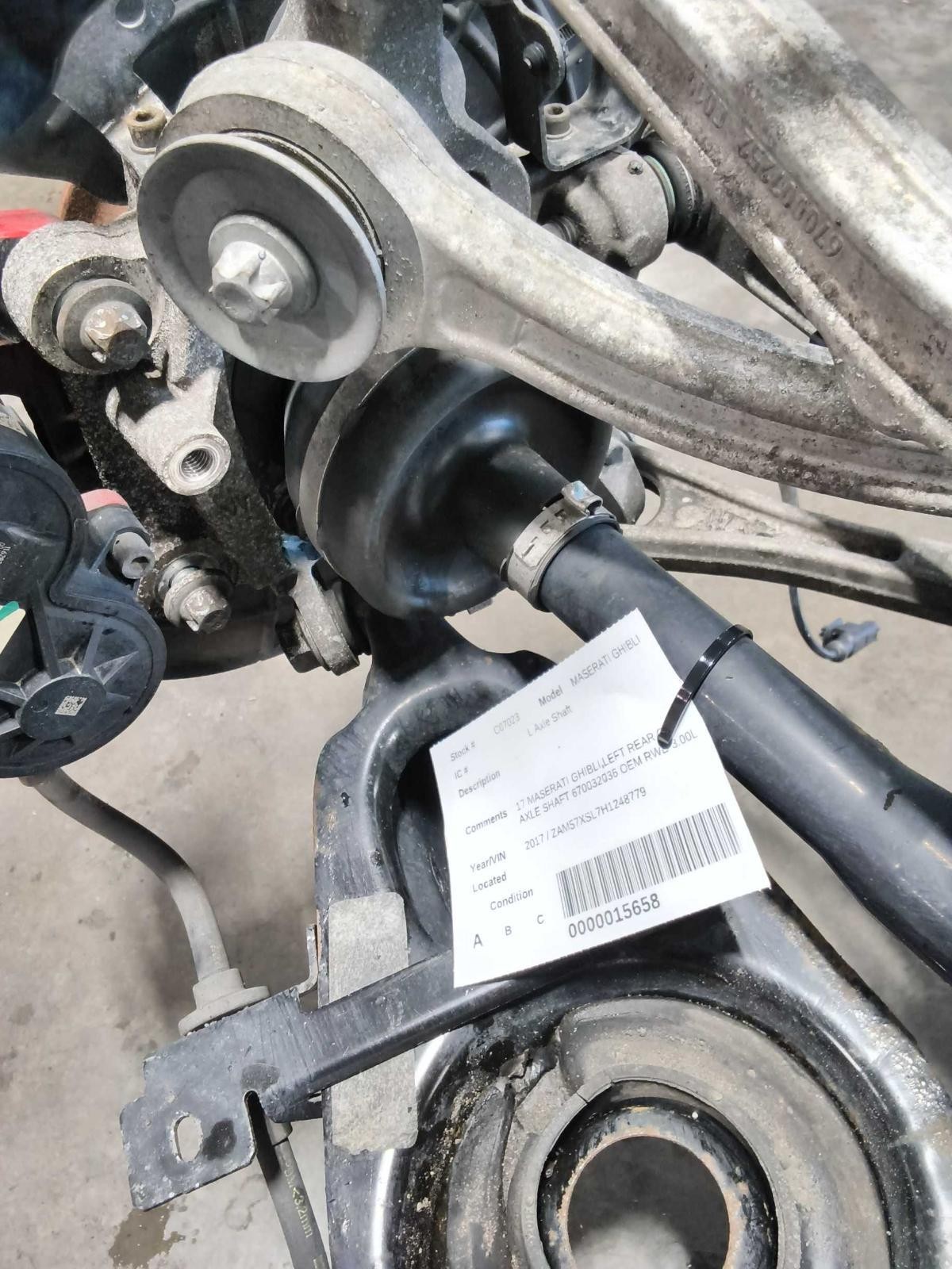 Maserati Ghibli 2017 Rear Left Axle shaft P/N 670032036