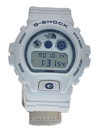 CASIO × SUPREME NORTH FACE Quartz Digital Watch White Excellent JAPAN