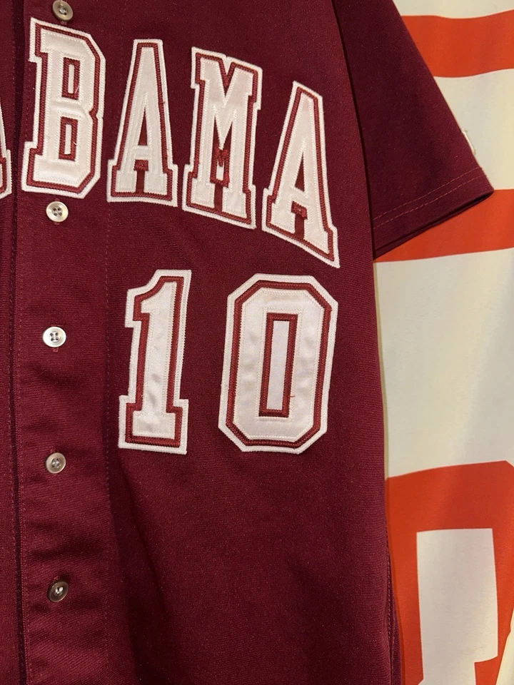 Vintage Wilson Alabama Crimson Tide Baseball Jersey 40 Team Issue Game 90s - Image 4 of 4