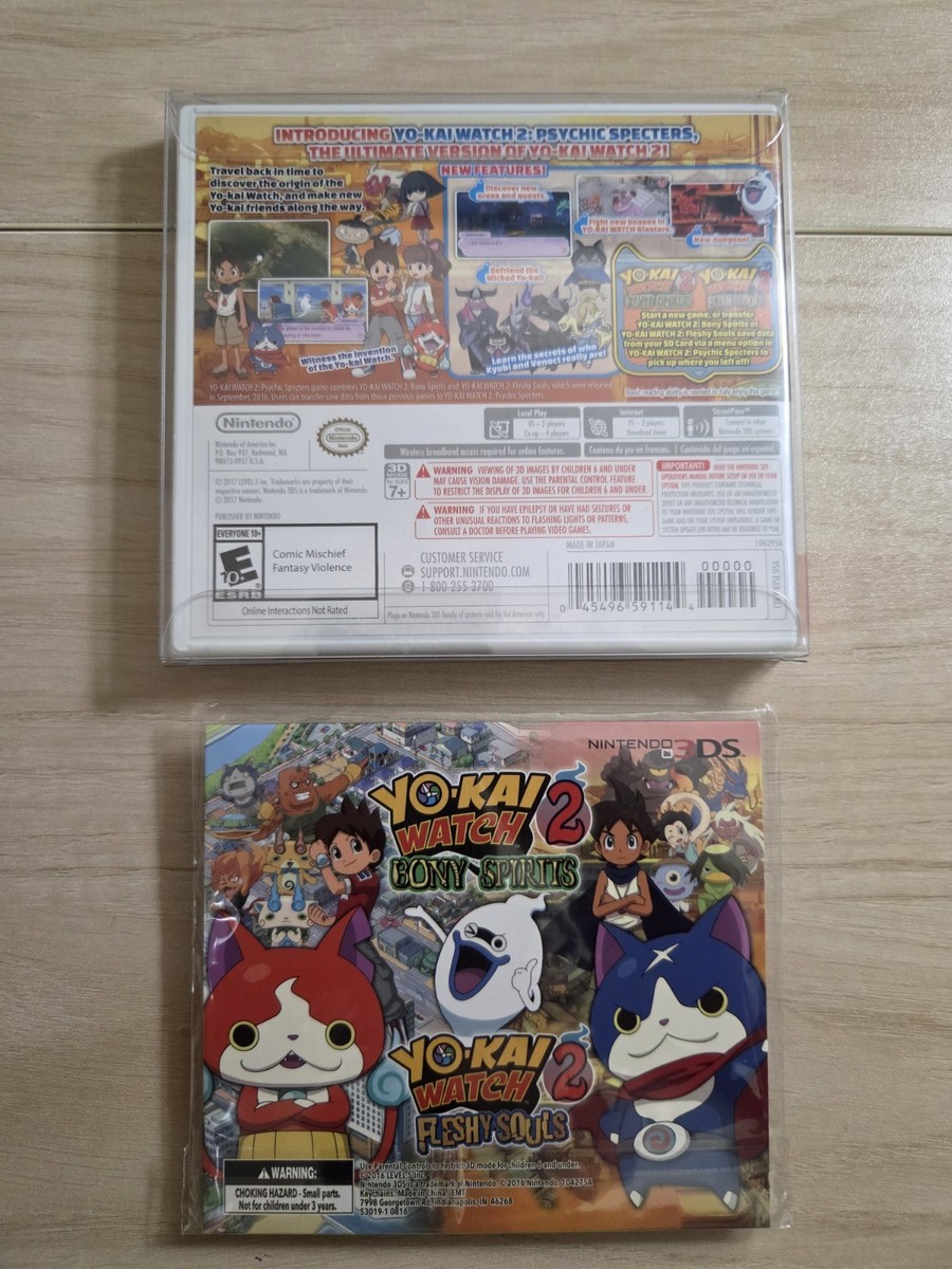 Yo-Kai Watch 2: Psychic Specters MINT Nintendo 3DS New Sealed