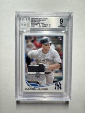 Aaron Judge 2017 Topps Transcendent VIP History Relics Rookie RC Patch 1/1 BGS 9