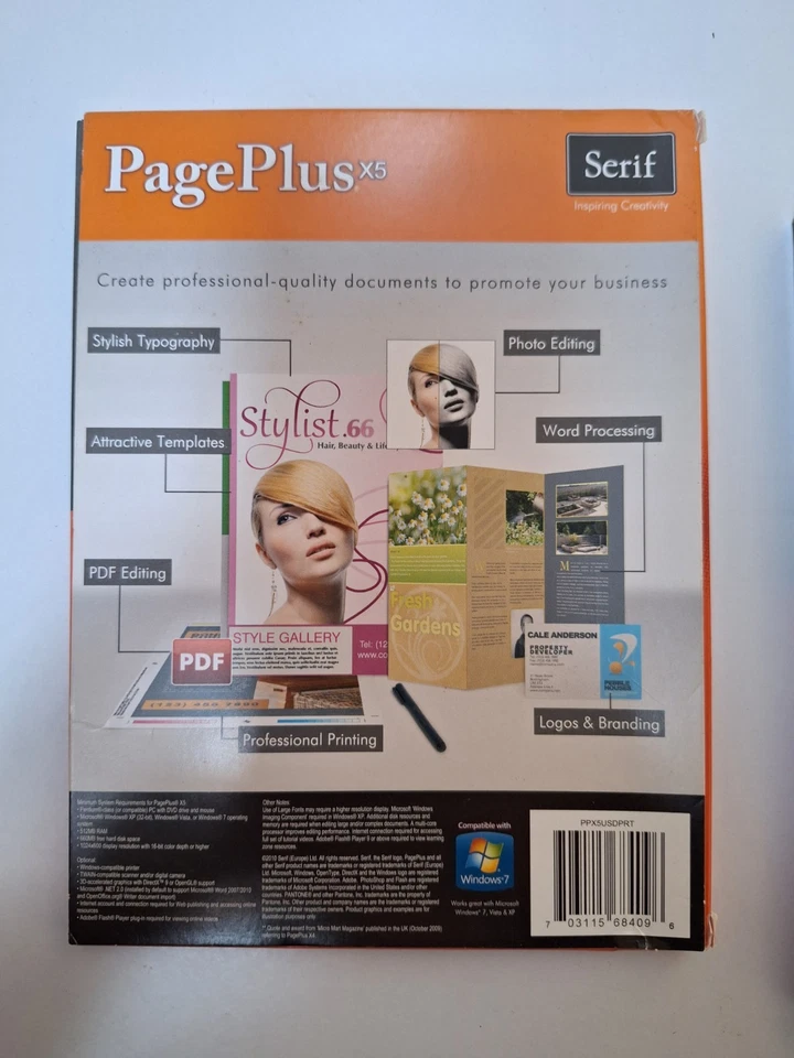 SERIF PAGEPLUSX5 DESK TOP PUBLISHING MADE EASY WITH PRODUCT KEY - Image 2 of 2