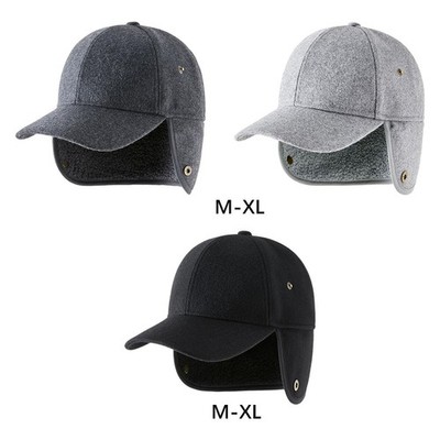 Herren Fleece Wintermütze, leichtes lässiges Reisevisier,