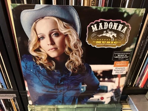 Madonna ‘Music’ Sainsburys Exclusive Ltd Edition Blue Vinyl LP New/Sealed