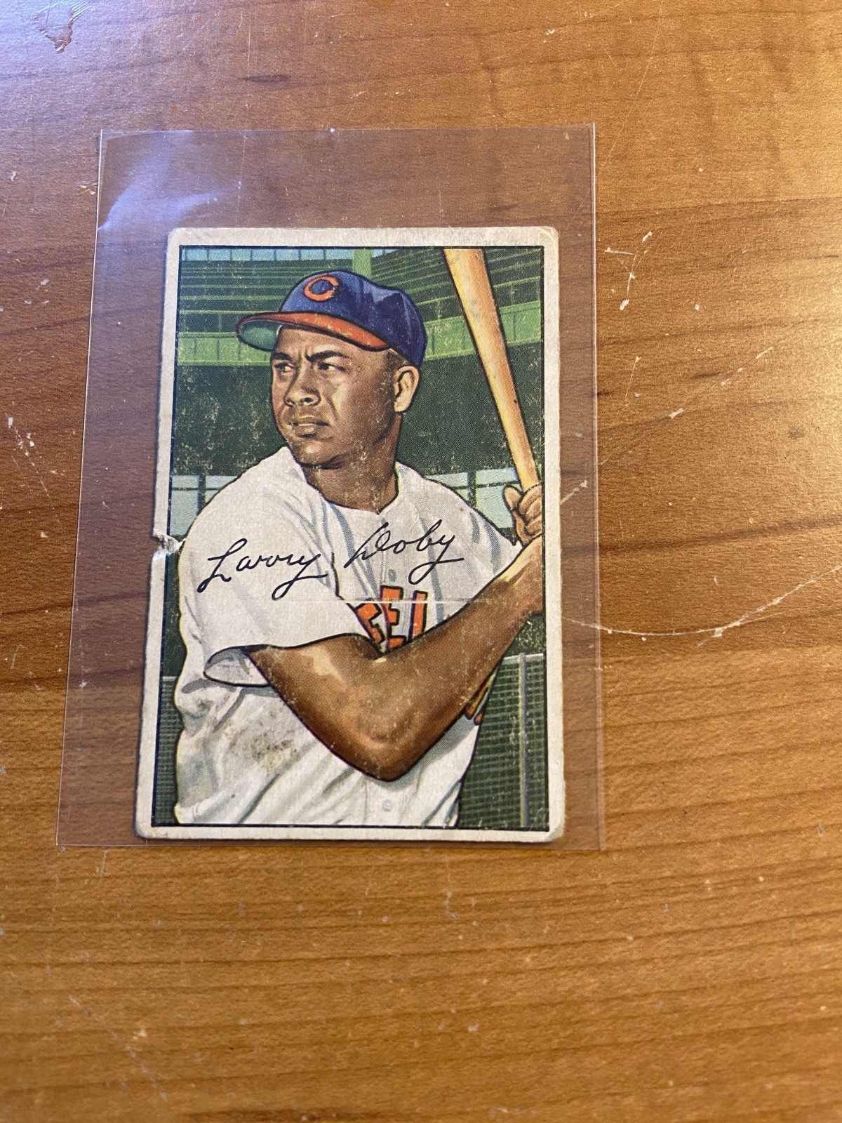 Larry Doby #115 (Baseball Cards 1952 Bowman) — is it worth grading?