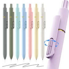 inkipen 8Pcs Gel Pens - 0.5mm Black Ink 8 Count Pack of 1 , Morandi-8PCS