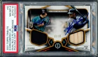 Ken Griffey Jr & Ichiro Auto 2021 Topps Tribute GU Relics Card PSA 8 Sig 10 /25