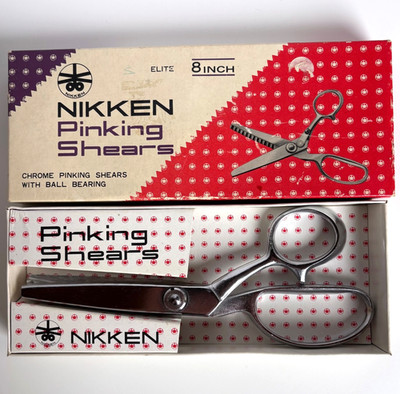 Vintage Nikken Zackenschere Originalkarton Made In Japan